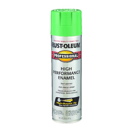 Rust-Oleum Spray Paint, Safety Green, Gloss, 15 oz 7533-838